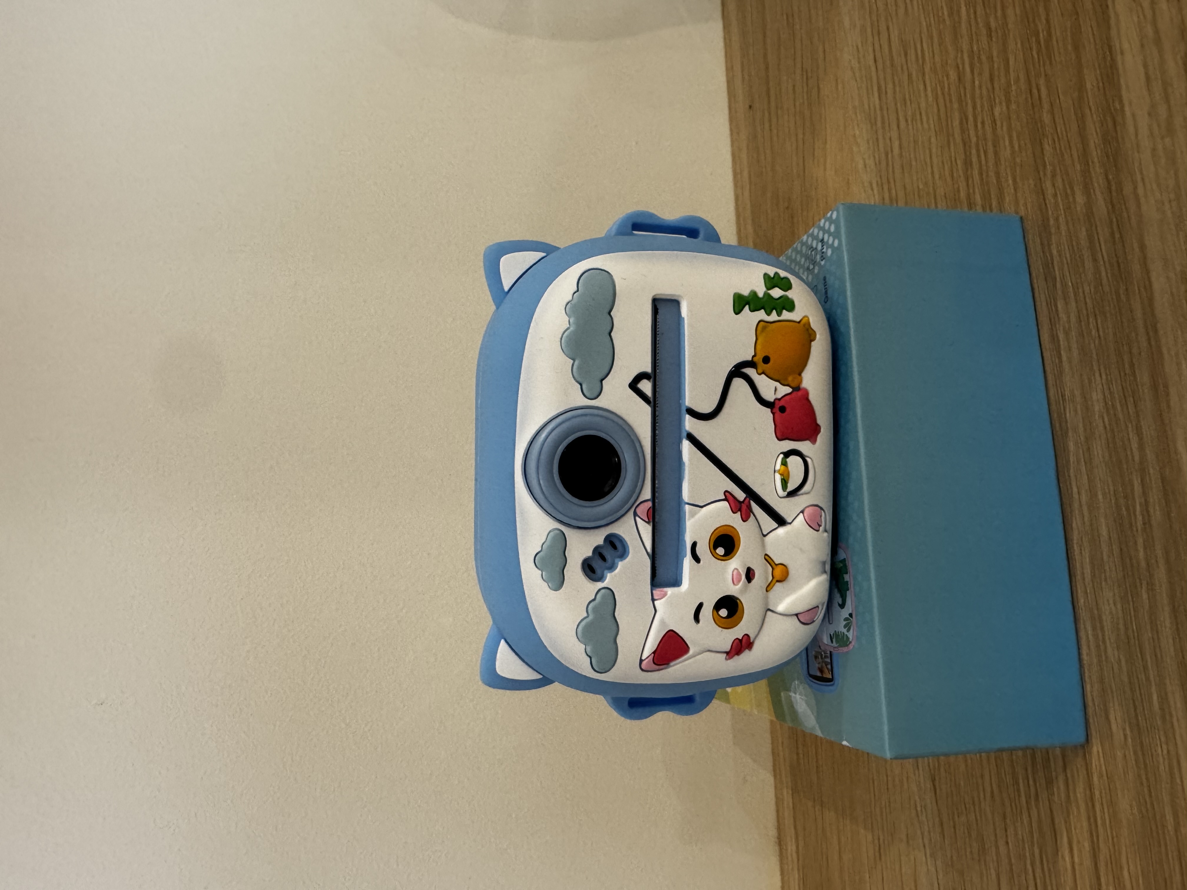 Vaikiškas momentinis fotoaparatas mėlynas (Papildymas 12.12d.)